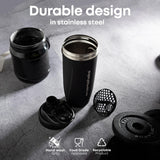 Smartshake Reforce sostenida en mano para mostrar tamaño y portabilidad