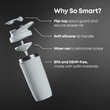 Smartshake primer plano del acabado mate que mejora el agarre y durabilidad