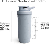 Smartshake interior con escala grabada para medir líquidos con precisión