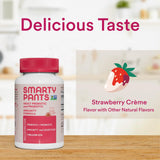 Envase SmartyPants abierto con gomitas visibles para presentación del producto