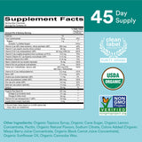 SmartyPants etiqueta con información nutricional y lista de vitaminas para transparencia