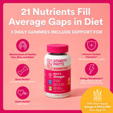 SmartyPants etiqueta de ingredientes enseñando nutrientes clave y pureza