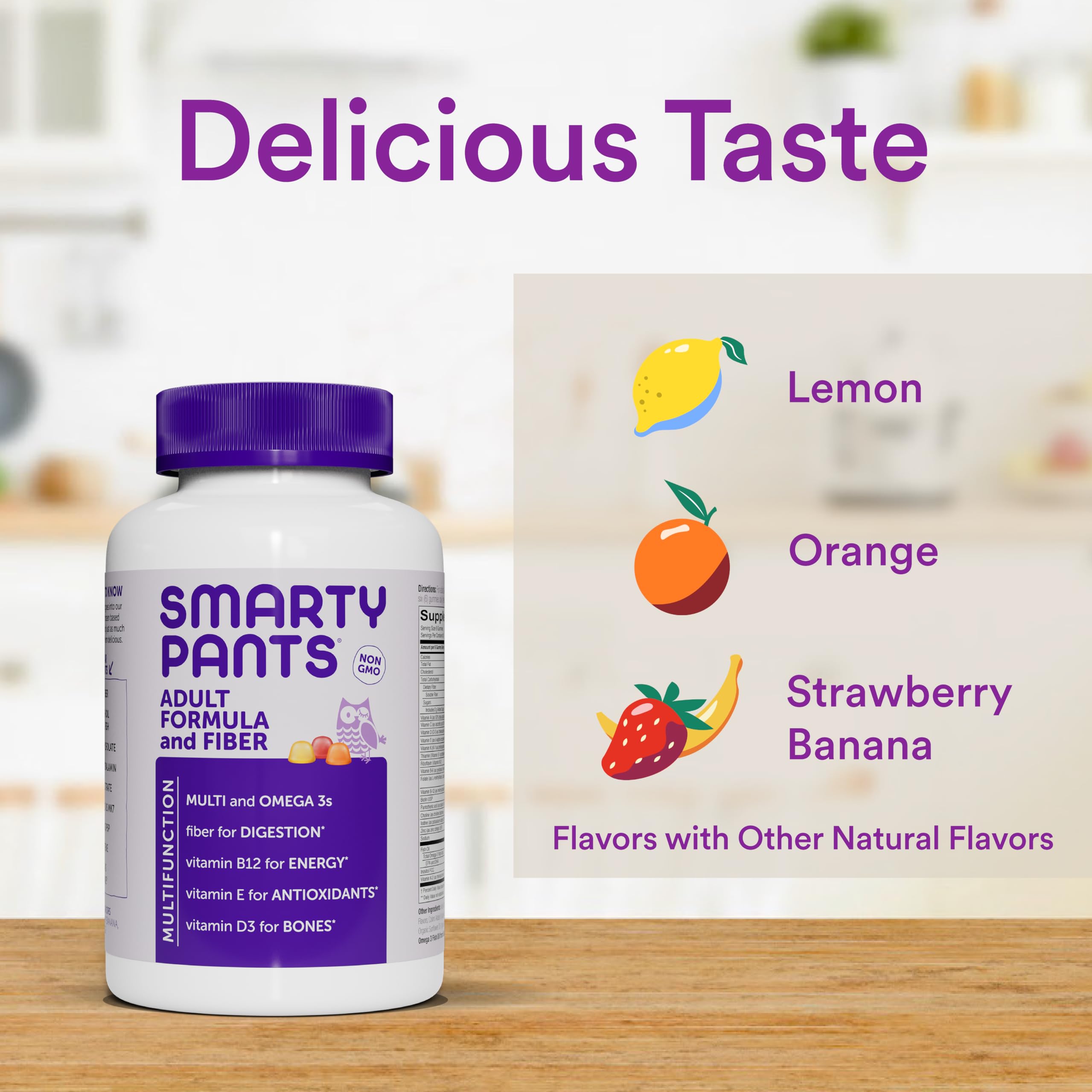 SmartyPants etiqueta nutricional enfocada en ingredientes clave