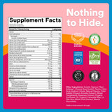 SmartyPants detalle de etiqueta nutricional con información de vitaminas