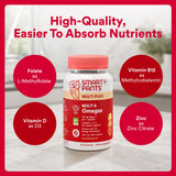 SmartyPants etiqueta nutricional legible con lista de 16 nutrientes