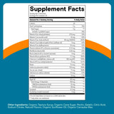 SmartyPants etiqueta con tabla nutricional para transparencia de nutrientes