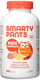 SmartyPants frasco frente con 180 gomitas y etiquetado claro para compra segura