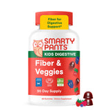 SmartyPants frente del envase que muestra gominolas y beneficios