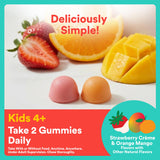 SmartyPants gomitas sabor naranja crema con tonos naturales