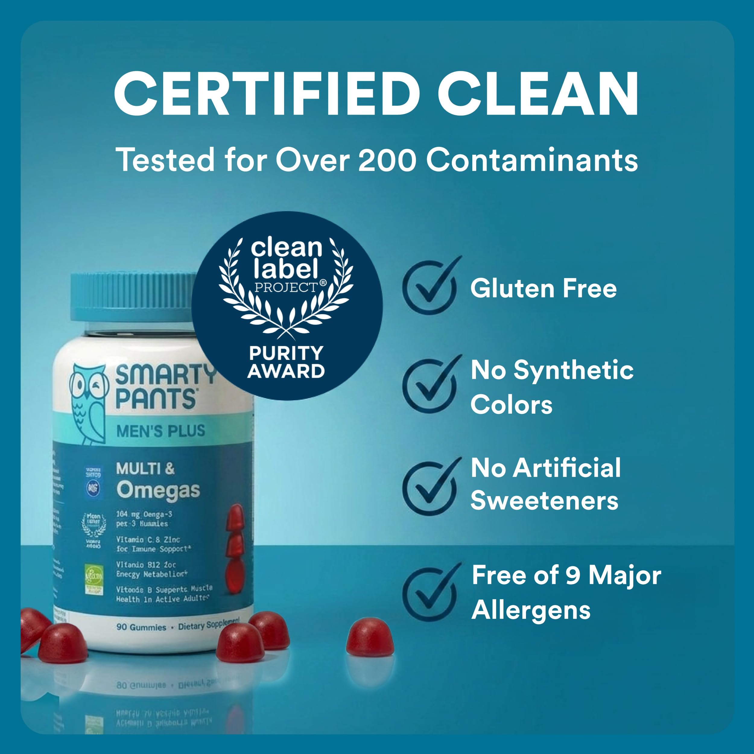 SmartyPants sello Clean Label Project que aporta confianza y pureza