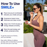 Etiqueta de Smile+ con ingredientes y beneficios orientados a higiene bucal
