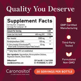 SMNutrition polvo de inositol ilustrado mostrando proporción 40:1