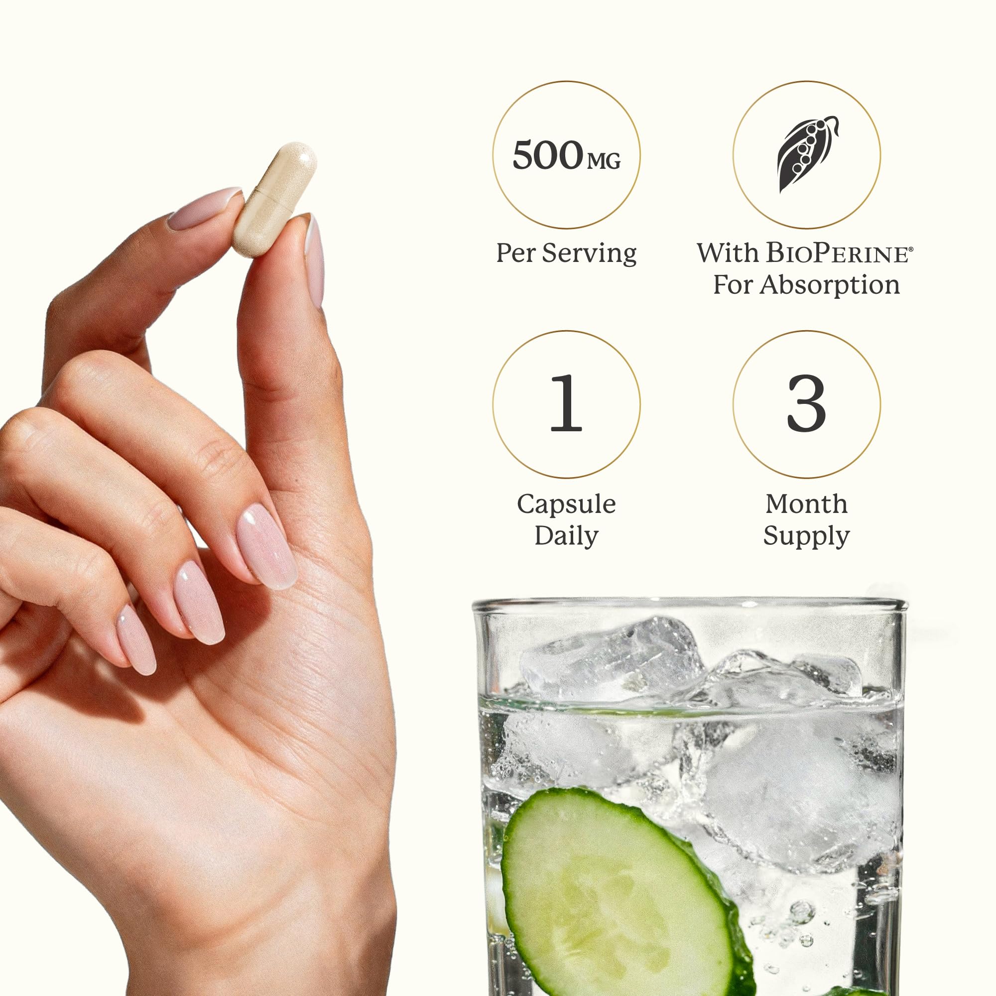 SMNutrition frasco en cocina ilustrando uso diario y conveniencia