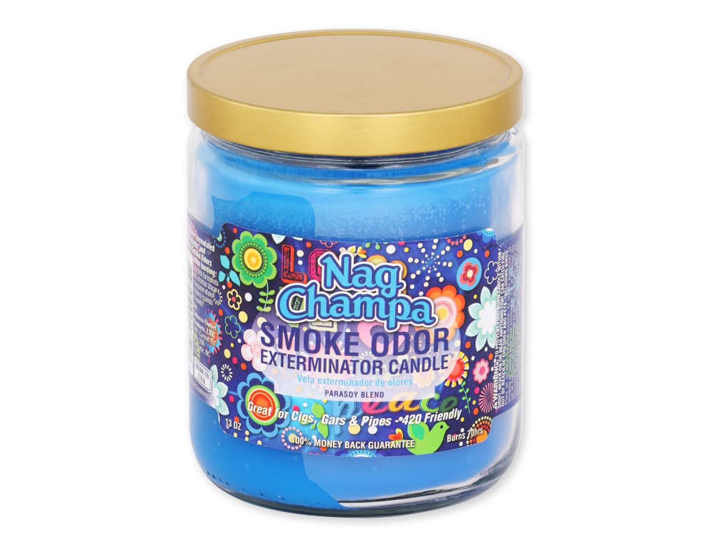 Smoke Odor Exterminator primer plano de cera y mecha, detalle que facilita combustión uniforme