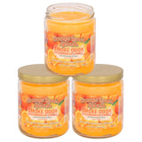 Smoke Odor Exterminator vela frontal naranja limón mostrando envase y aroma fresco