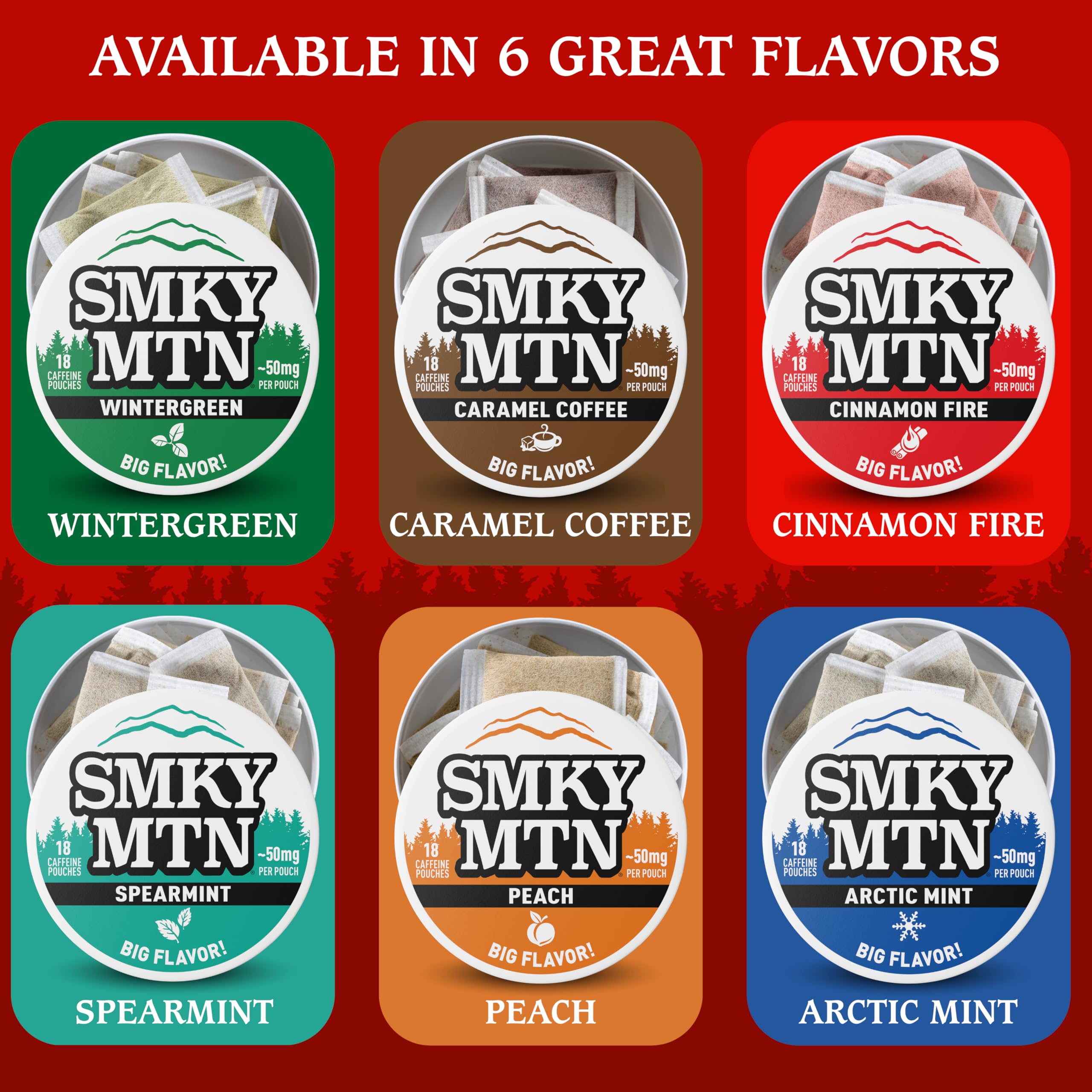 SMOKEY MOUNTAIN pouch en bolsillo durante viaje energía sin bebidas