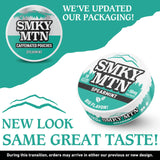 SMOKEY MOUNTAIN bolsita primer plano textura y liberación de sabor