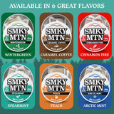 SMOKEY MOUNTAIN pouch en escritorio sugiere enfoque en trabajo o estudio
