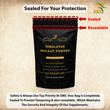 SMSHEALTHPRODUCTS mezcla de shilajit en vaso demostrando fácil disolución