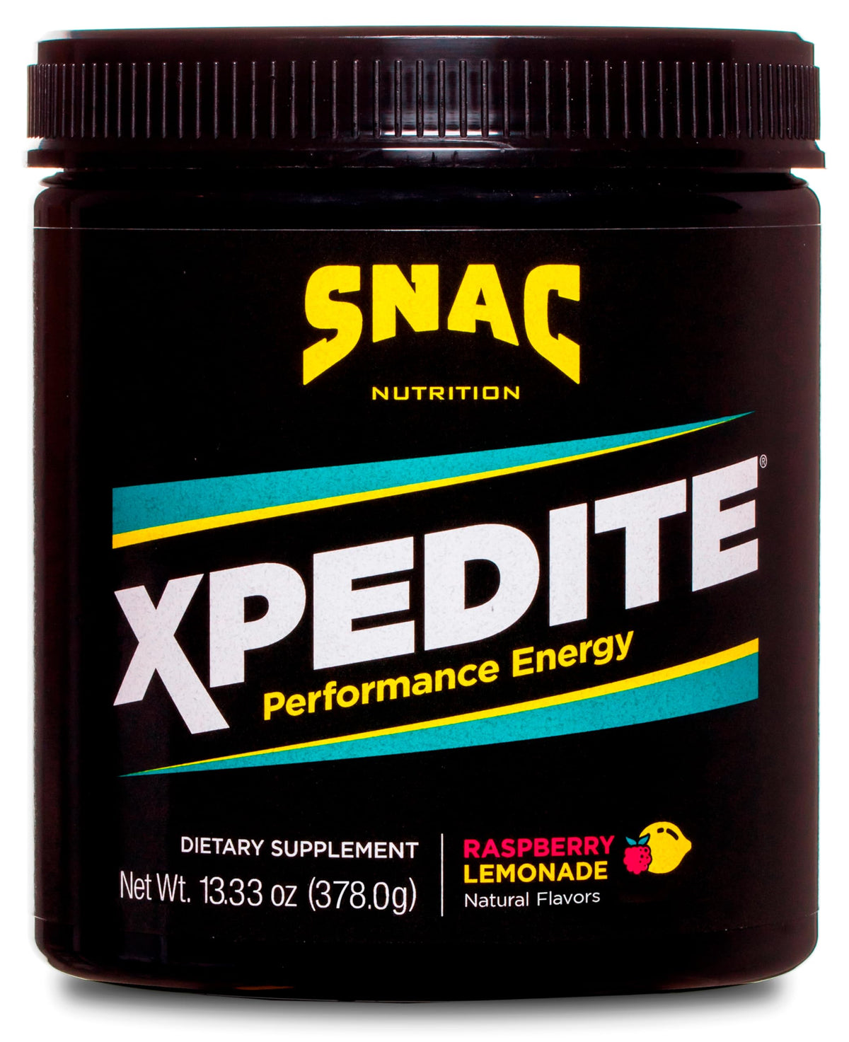SNAC XPEDITE frente del envase mostrando 30 servicios y beneficio de conveniencia