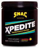 SNAC XPEDITE frente del envase mostrando 30 servicios y beneficio de conveniencia
