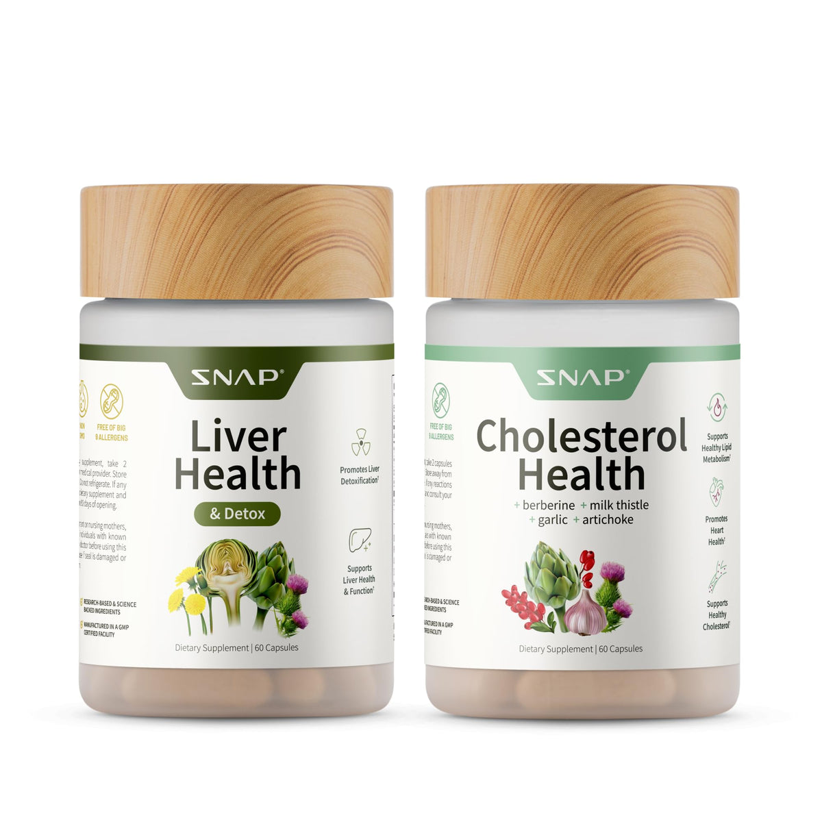 Snap Supplements frontal del bundle muestra envases y beneficio de conveniencia