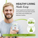Snap Supplements 30 servicios en comparación de tamaño para planificación