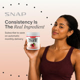 Snap Supplements persona activa bebiendo antes de entrenar con energía limpia