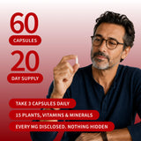 Snap Supplements cápsulas en uso por hombre activo antes de entrenar