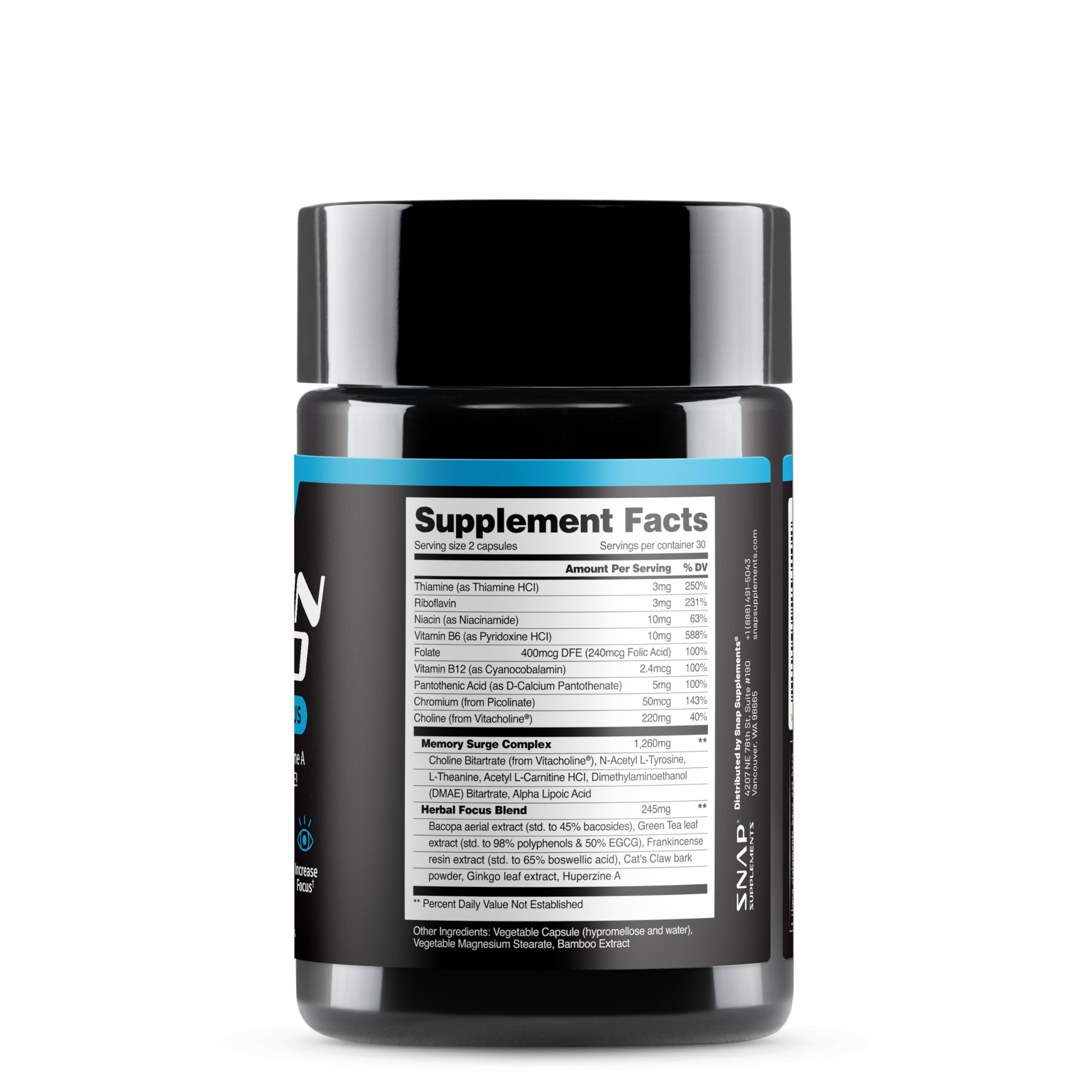 Snap Supplements estudio y laptop estilo de vida que sugiere apoyo cognitivo