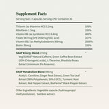 Snap Supplements etiqueta con ingredientes clave para transparencia y confianza