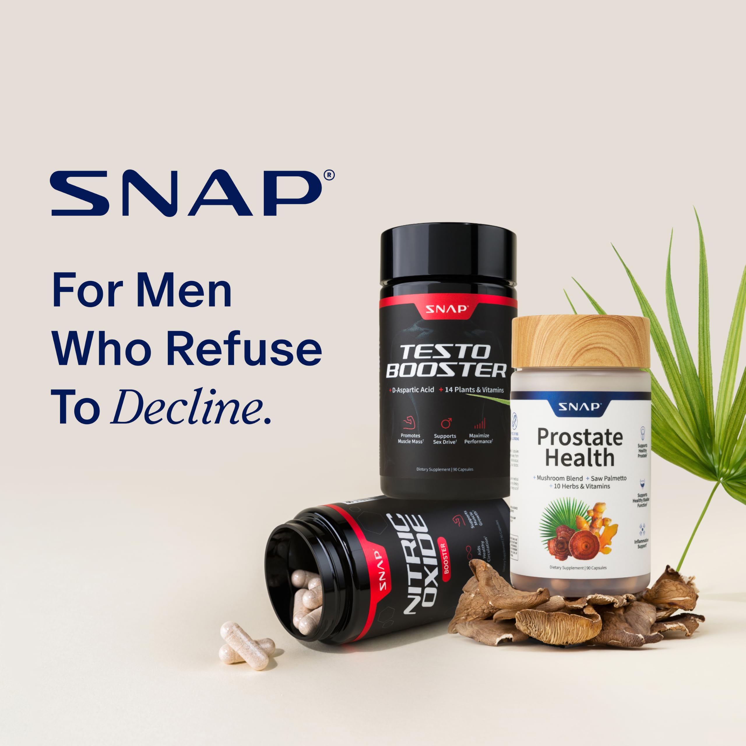 Snap Supplements disposición de extractos herbales naturales para vitalidad