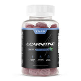 Snap Supplements frasco frontal con diseño y cantidad del producto, conveniente para llevar