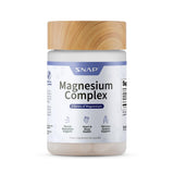 Snap Supplements frasco frontal mostrando diseño y cantidad, beneficios de conveniencia