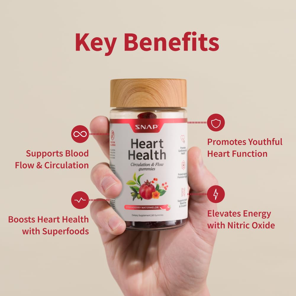 Snap Supplements gomitas en mano para comparar tamaño y conveniencia