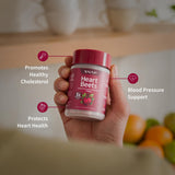 Snap Supplements cápsulas Heart Beets en primer plano para fácil ingestión