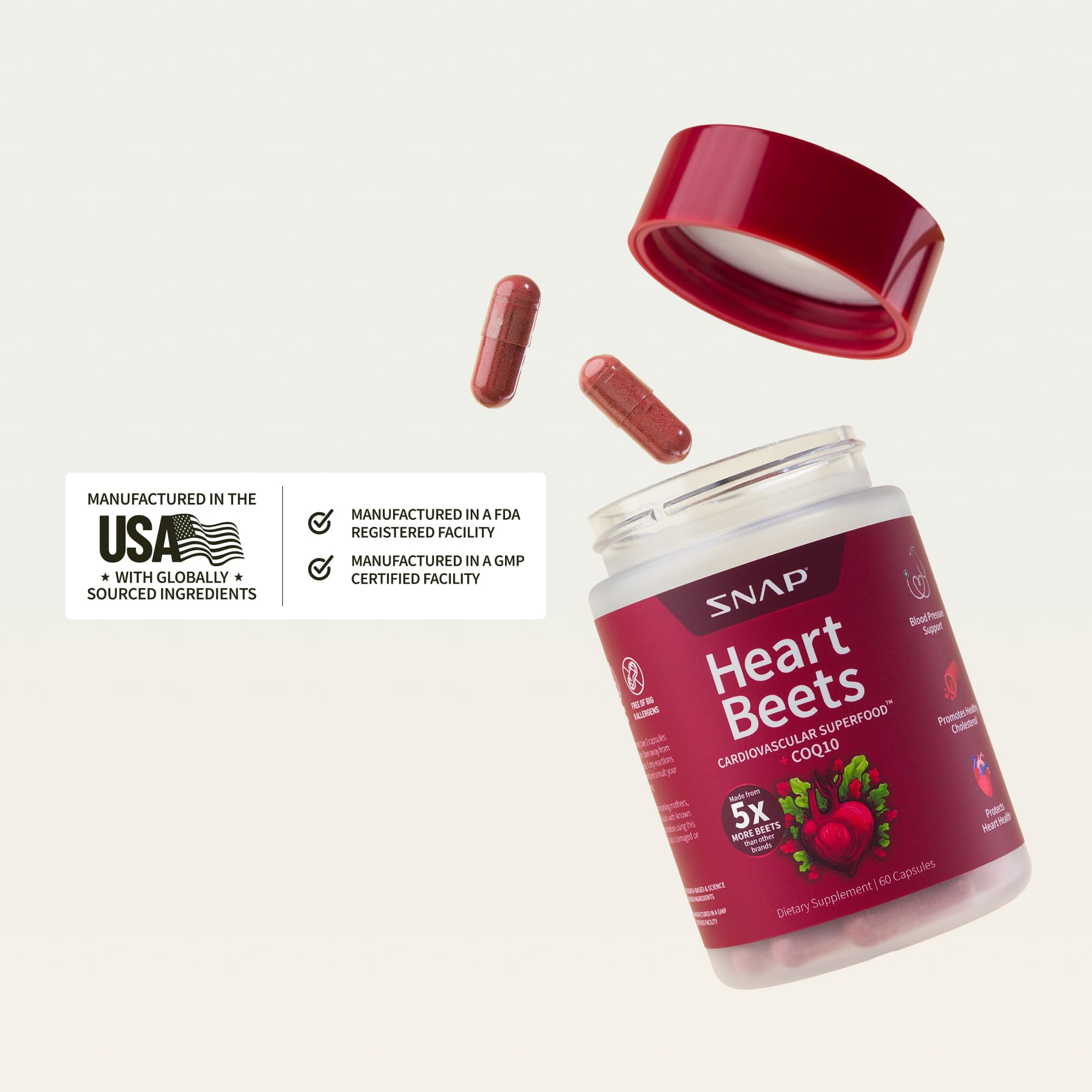 Snap Supplements cápsulas junto a agua en rutina matutina para energía