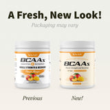 Etiqueta nutricional de Snap Supplements con información de BCAA y electrolitos