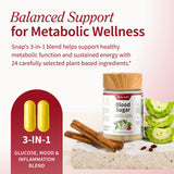 Snap Supplements etiqueta lateral con lista de ingredientes y advertencias