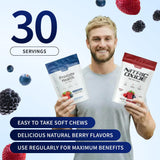 Snap Supplements comparación de tamaño con una moneda para escala visual
