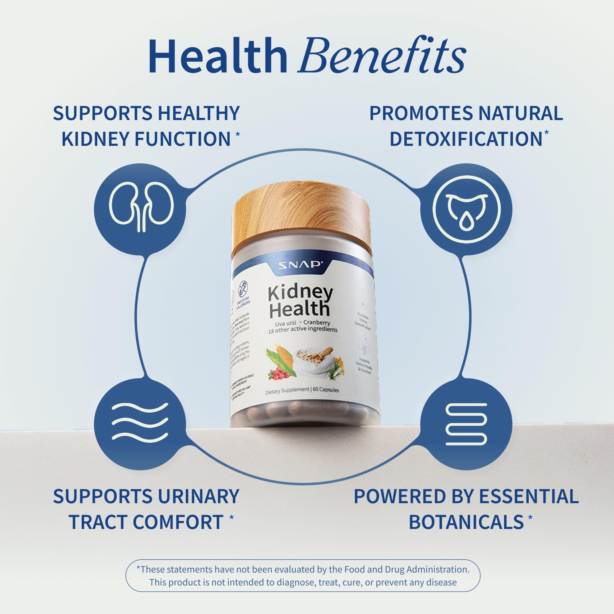 Snap Supplements frasco en mano para mostrar tamaño real y conveniencia