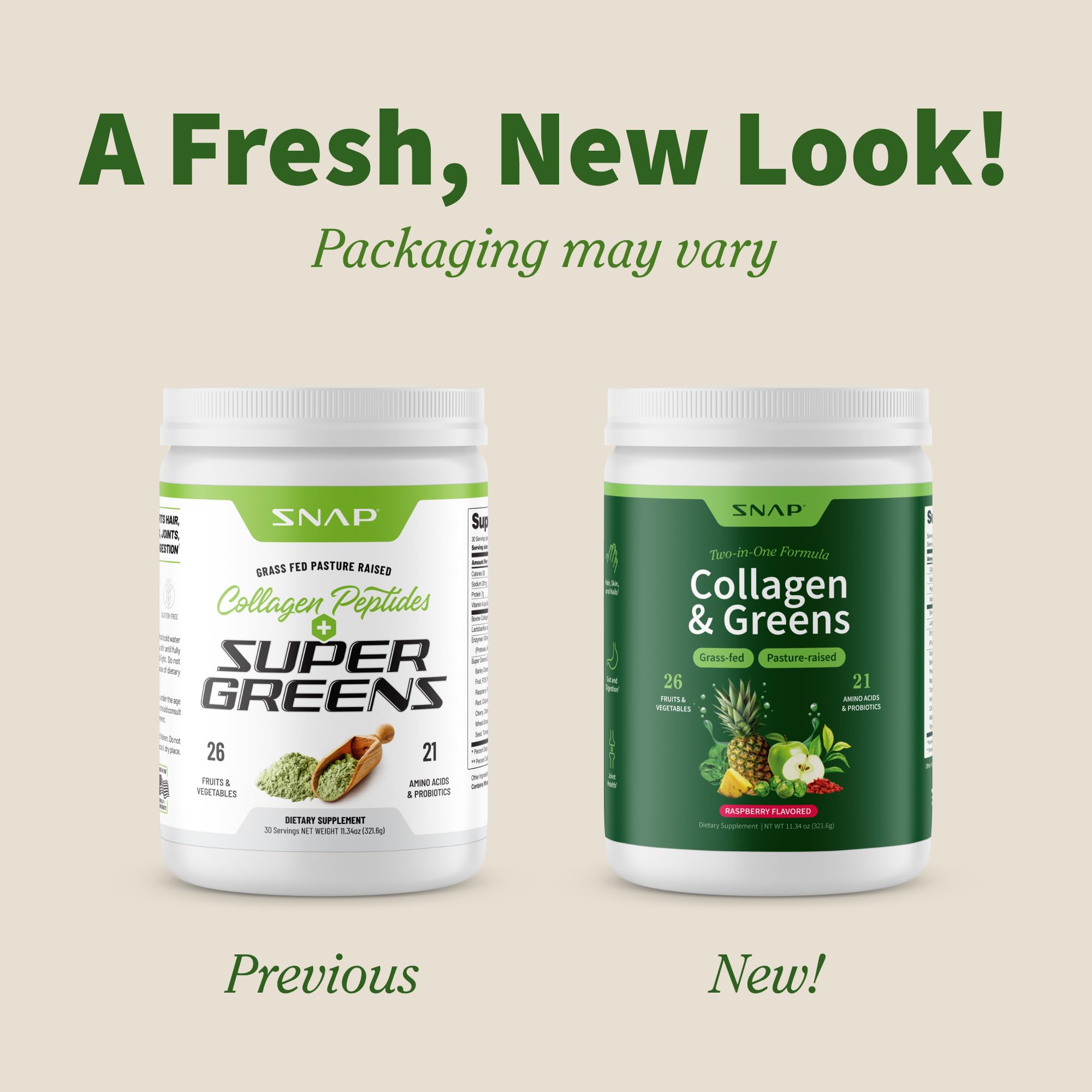 Polvo verde de Snap Supplements en primer plano para mezcla rápida y nutritiva