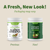 Polvo verde de Snap Supplements en primer plano para mezcla rápida y nutritiva