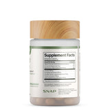 Snap Supplements caja abierta con cápsulas destacando presentación limpia