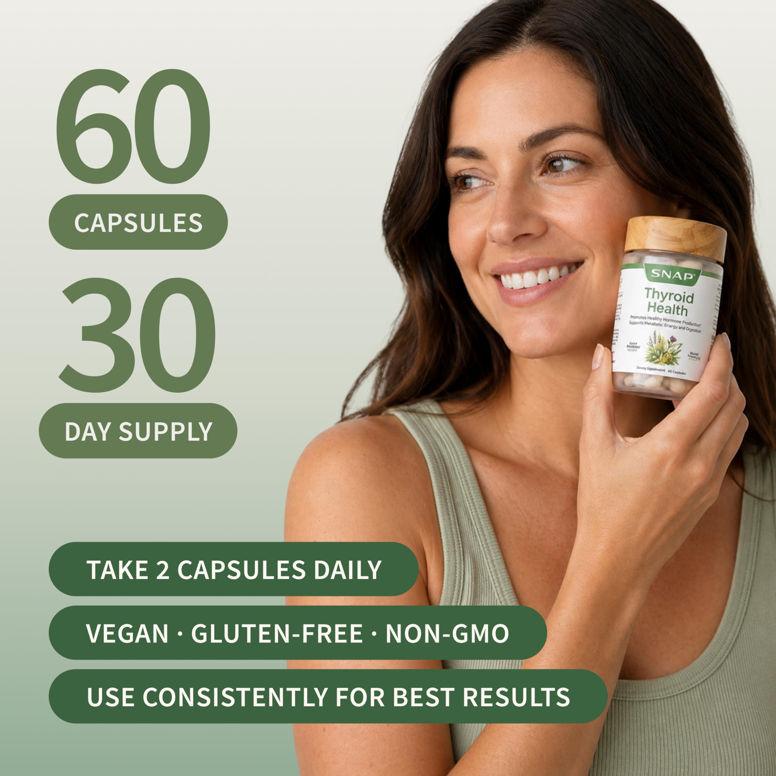 Snap Supplements cápsulas junto a una regla para comparación de tamaño
