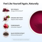 Snap Supplements vaso con bebida mezclada y sabor a manzana refrescante