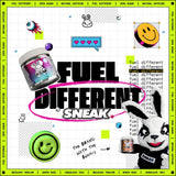 SNEAK frasco junto a objetos para comparar tamaño y portabilidad