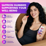 softbear envase abierto con gomitas dispersas, presentación apetecible
