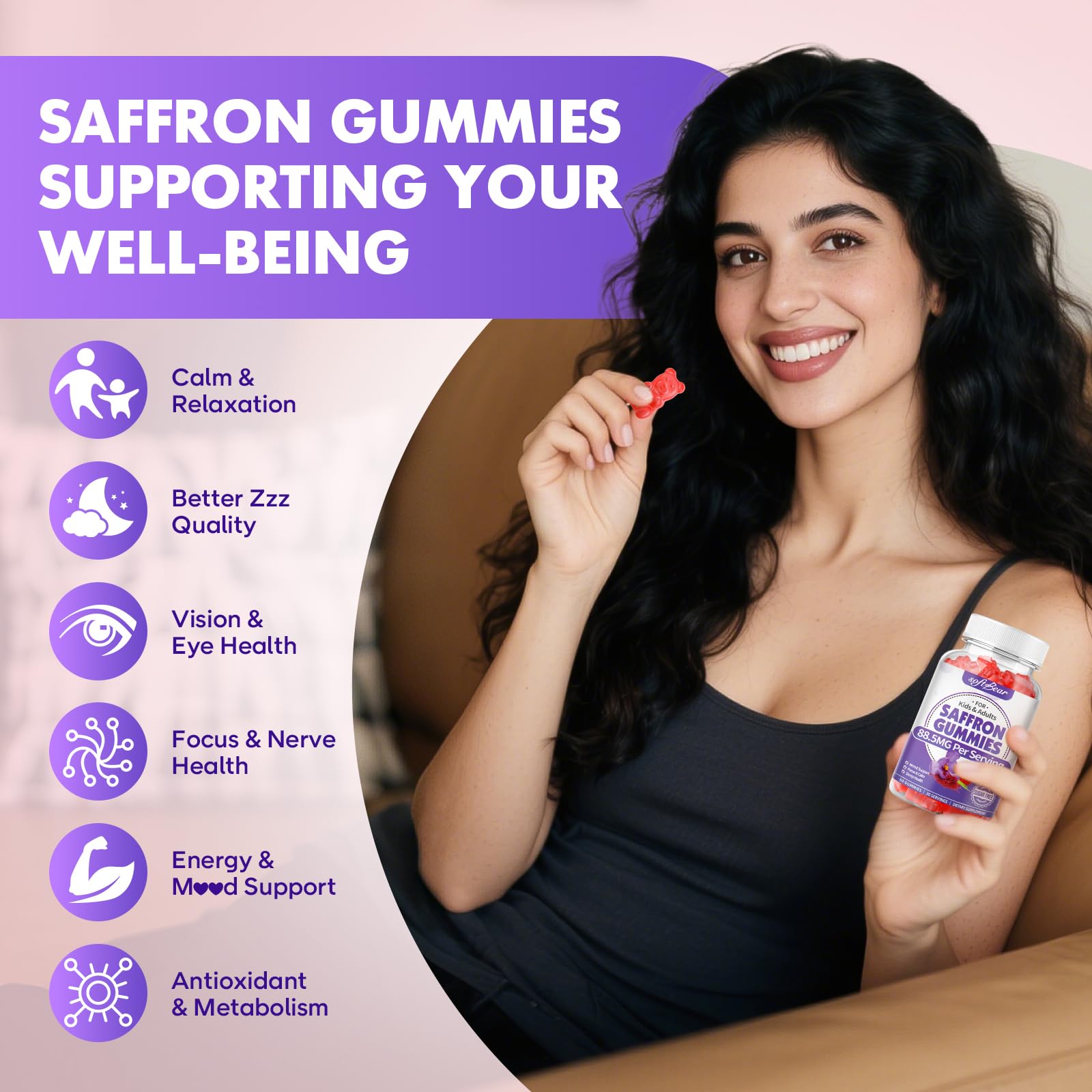 softbear gominola en mano para mostrar tamaño práctico