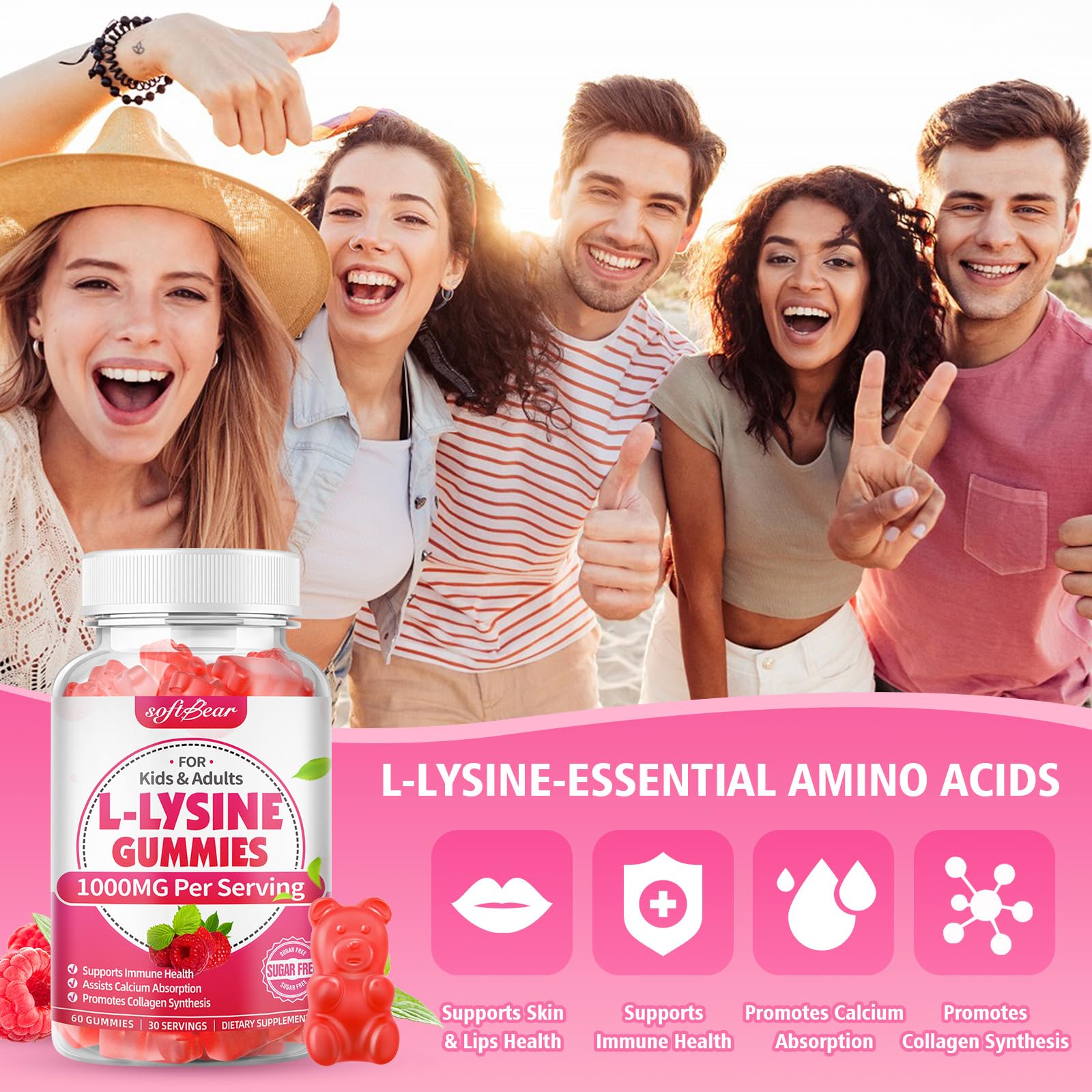 softbear gomitas en mano para escala, fácil dosificación familiar